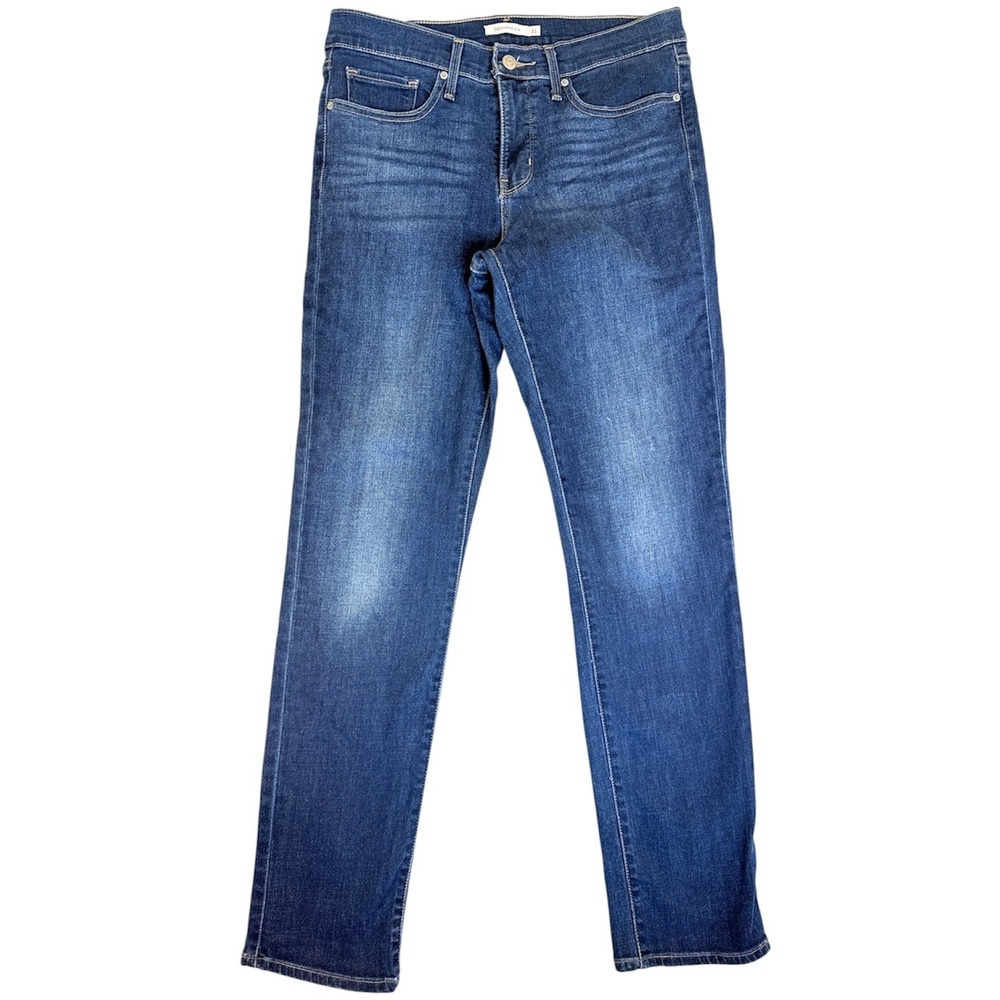 Levi's 312 Shaping Slim Women 31 Blue Denim Mid Rise Stretch Jeans
